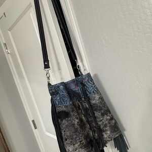 Stylish Black and Blue Women's Bag